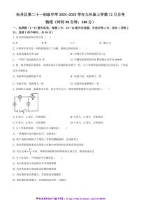 2024～2025学年山东菏泽市牡丹区第二十一初级中学九年级(上)12月月考物理试卷(含答案)