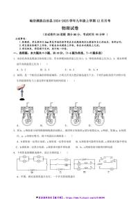 2024～2025学年辽宁省鞍山市岫岩满族自治县九年级(上)12月月考物理试卷(含答案)