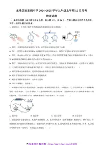 2024～2025学年山东省日照市东港区田家炳中学九年级(上)12月月考物理试卷(含答案)