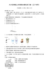 辽宁省2024-2025学年九年级上学期期末模拟物理练习卷-A4