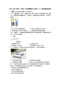 2021-2022学年广东省广州市增城区九年级（上）期末物理试卷（含答案）