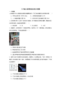 人教版2024-2025八年级上册物理期末综合复习试题（含答案）