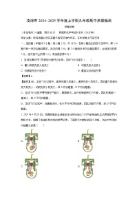 辽宁省凌海市2024-2025学年九年级（上）期中质量检测物理试卷（解析版）