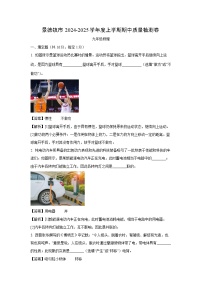 江西省景德镇市2024-2025年九年级（上）11月期中物理试卷（解析版）