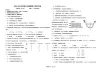 山东省北镇中学实验初中部2024-2025学年八年级上学期第二次月考物理试题