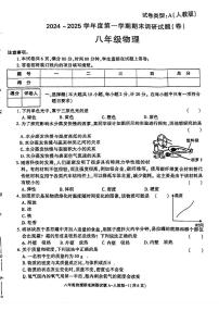 陕西省西安市高陵区部分学校2024-2025学年八年级上学期期末调研物理试题