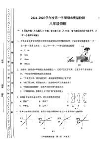 天津市河东区2024-2025学年八年级上学期期末物理试题