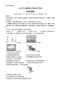 2024年云南省初中学业水平考试物理试题卷（原卷版）