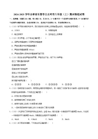 2024-2025学年吉林省长春市公主岭市八年级（上）期末物理试卷