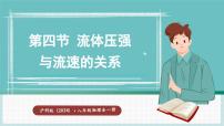 初中物理沪科版（2024）八年级全册（2024）第八章 压强第四节 流体压强与流速的关系背景图课件ppt