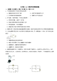 甘肃省定西市2024年九年级（上）期末考试物理试题附参考答案