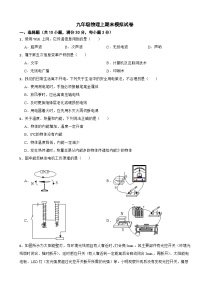 广西贵港市2024年九年级物理上期末模拟试卷附参考答案