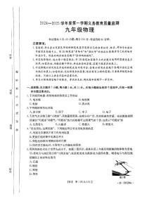 广东省开平市2024-2025学年九年级上学期期末物理试卷