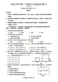 2025年上海市 奉贤区初三一模物理试卷附答案