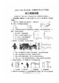 山东省淄博市高新区2024-2025学年八年级上学期1月期末物理试题