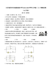 江苏省苏州市高新实验中学2024-2025学年九年级（上）物理试卷（12月份）（解析版）