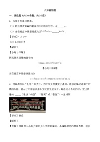 安徽省区安庆市外国语学校2024-2025学年八年级上学期12月月考 物理试题（含解析）