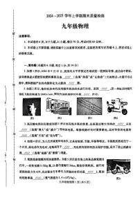 河南省平顶山市汝州市2024-2025学年九年级上学期1月期末物理试题