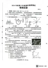 河南省南阳市镇平县2024-2025学年八年级上学期1月期末物理试题