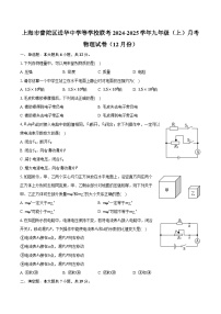 上海市普陀区进华中学等学校联考2024-2025学年九年级（上）月考物理试卷（12月份）