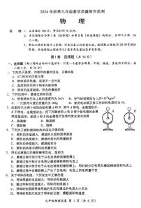 四川省广元市2024-2025学年九年级上学期期末教学质量联合监测物理试卷