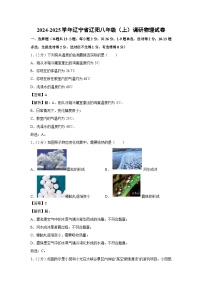 2024-2025学年辽宁省辽阳八年级上学期调研月考物理试卷