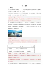 初中物理人教版（2024）九年级全册第二十二章 能源与可持续发展第1节 能源课后作业题