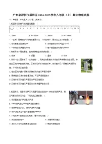 广东省深圳市福田区2024-2025学年八年级（上）期末物理试卷