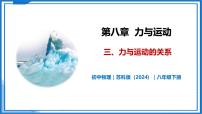 物理八年级下册（2024）第八章 力与运动三、力与运动的关系获奖教学课件ppt