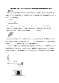 【满分备考攻略】2024-2025学年中考物理高频考点精练专题10压强