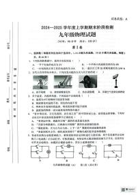 山东省临沂市临沭县2024-2025学年九年级上学期1月期末物理试题