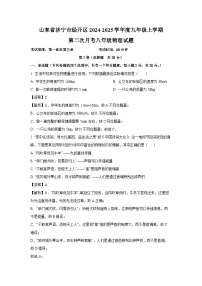 2024-2025学年山东省济宁市经开区度九年级上学期第二次月考 物理试卷（解析版）