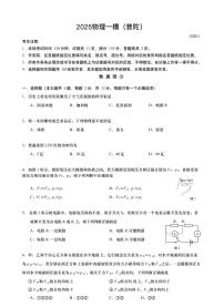 2025年上海市九年级物理一模普陀区试卷含答案