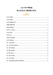 核心知识点＋教材图片考点-中考物理一轮复习知识清单