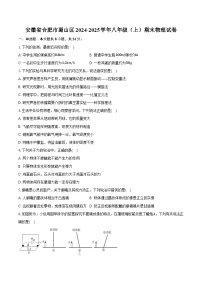 安徽省合肥市蜀山区2024-2025学年八年级（上）期末物理试卷-普通用卷