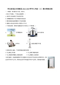 河北省保定市望都县2024-2025学年九年级（上）期末物理试卷-（含解析）