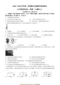 2024～2025学年山西省忻州市九年级上期末考试物理试卷(含答案)