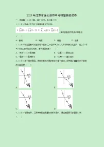 2025年江苏省连云港市中考物理模拟物理试卷（解析版）