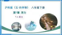 初中物理鲁教版（五四学制）（2024）八年级下册第一节 浮 力背景图ppt课件