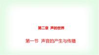 初中物理沪科版（2024）八年级全册（2024）第一节 声音的产生与传播教学演示ppt课件