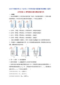 必考实验12 探究液体压强与哪些因素有关--【物理实验】2025年中考物理二轮复习必考实验专项精练