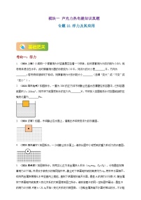 中考物理一轮复习考点练习模块1 专题10 浮力及其应用（2份，原卷版+解析版 )