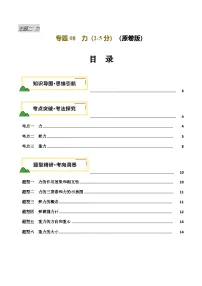 专题08 力（讲义）-2025年中考物理一轮复习讲义及练习