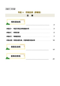 专题16  欧姆定律（练习）-2025年中考物理一轮复习讲义及练习