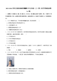 云南省曲靖市麒麟十中2023-2024学年九年级上学期第二次月考物理试卷（A卷）