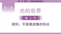 物理八年级全册（2024）第二节 探究：平面镜成像的特点课文配套课件ppt