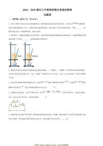 2024～2025学年安徽省淮南市淮南市多校联考(月考)九年级上1月期末物理试卷(含答案)