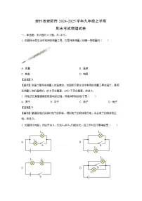 2024~2025学年贵州省贵阳市九年级上学期期末考试物理试卷（解析版）