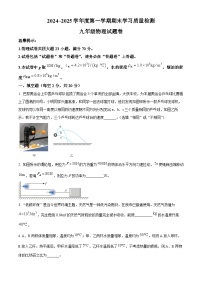 安徽省芜湖市无为市2024-2025学年九年级上学期期末物理试题（原卷版+解析版）