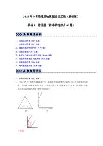 挑战11 作图题（初中物理综合60题）（含答案） 备战2025年中考物理真题《压轴挑战》分类汇编（全国通用）
